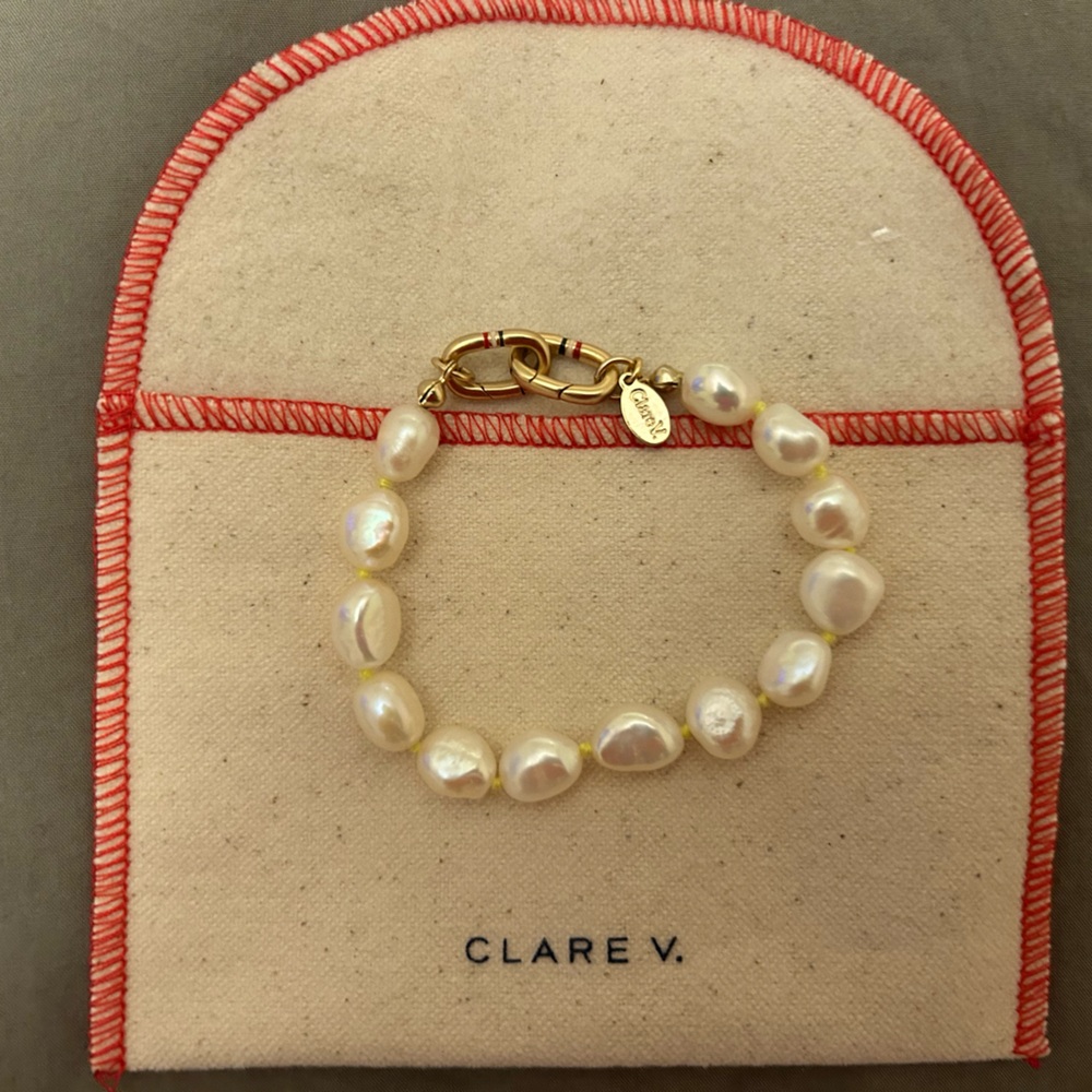 Clare V. pearl bracelet
